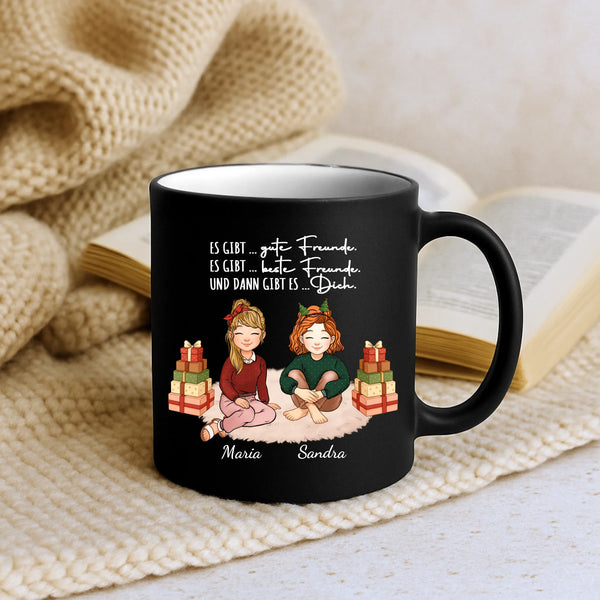Weihnachtstasse für bis 6 Frauen-Illustrationen personalisieren als Weihnachtsgeschenk von Love & Faith