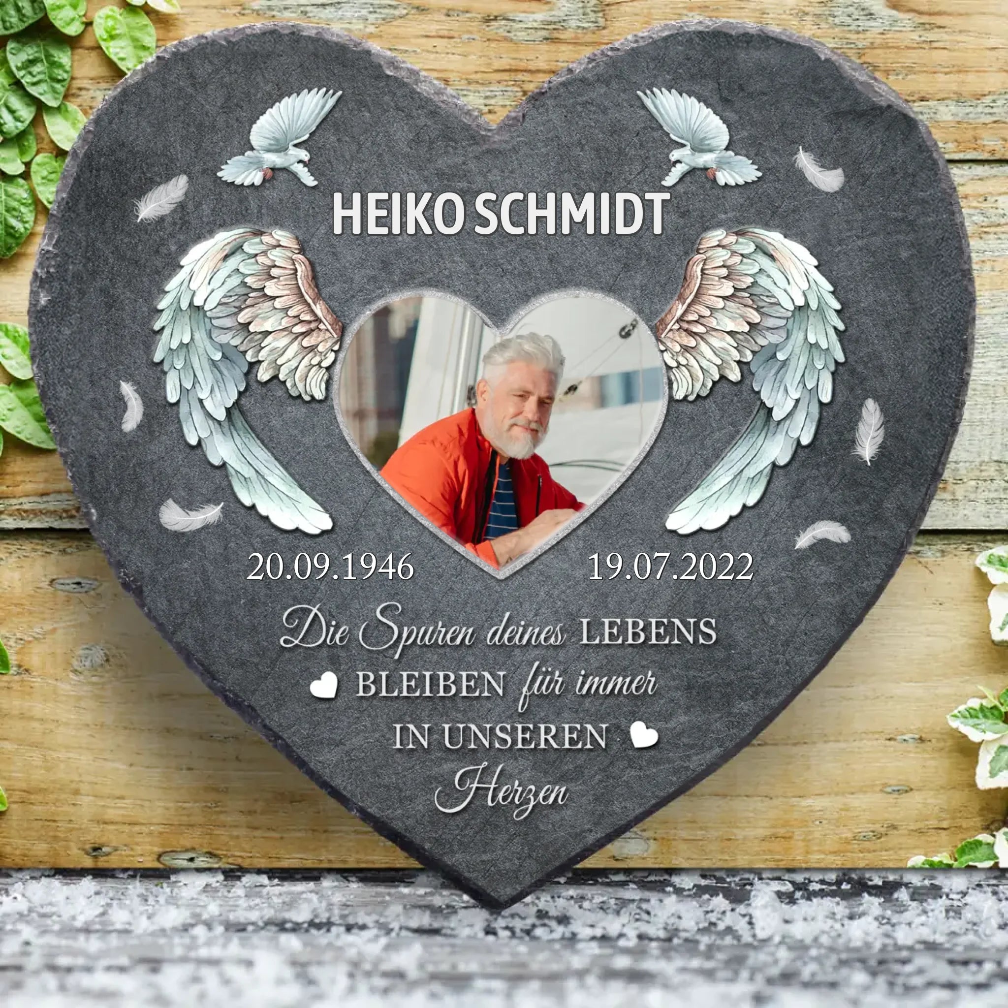 Für immer - Individuelles Schieferherz