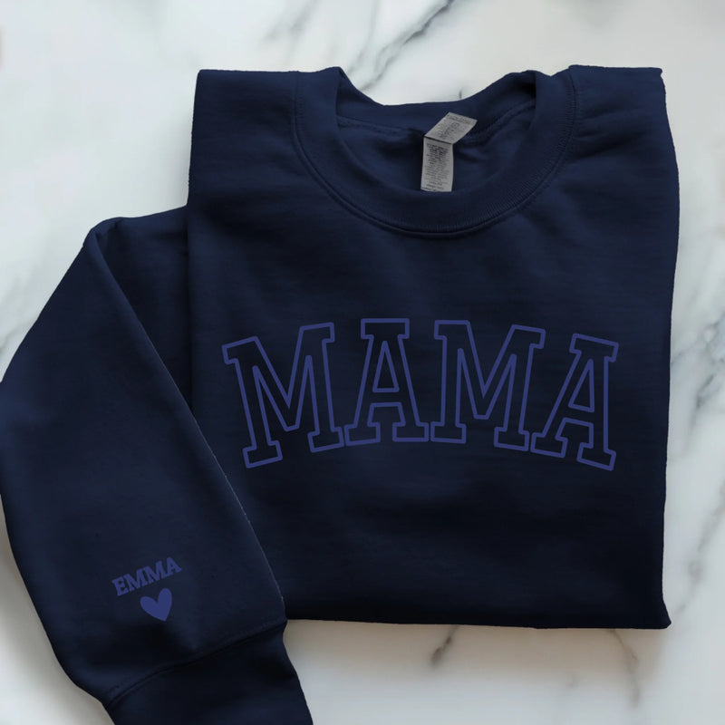 navyblauer Pullover personalisierbar - gefertigt von Love & Faith