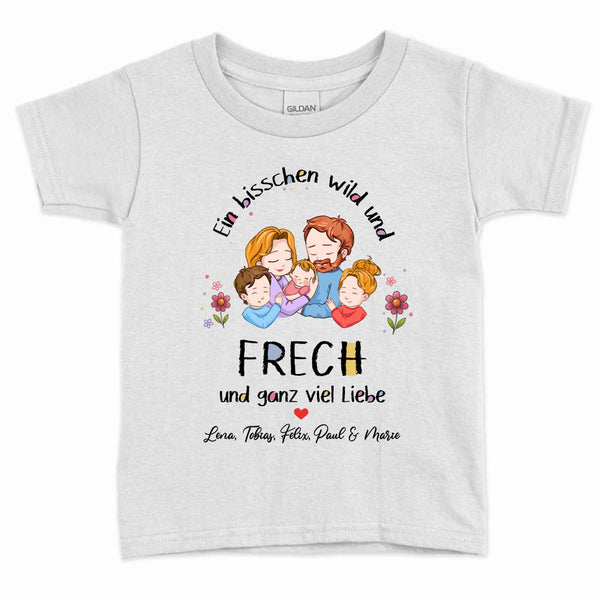 Meine Mama - Personalisiertes T-Shirt für Kinder mit süßer Familienzeichnung
