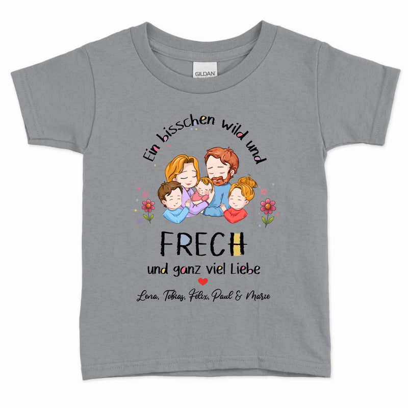 Meine Mama - Personalisiertes T-Shirt für Kinder mit süßer Familienzeichnung