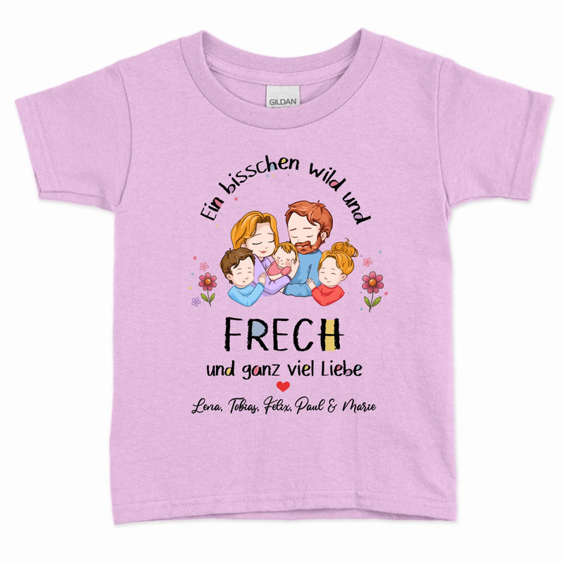Meine Mama - Personalisiertes T-Shirt für Kinder mit süßer Familienzeichnung