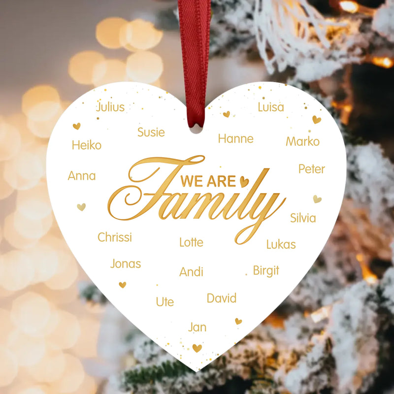 We are Family - Familien-Ornament