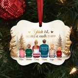 Familienfest - Personalisiertes Holz Ornament zu Weihnachten für die Familie