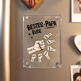 Acrylmagnet für Kühlschrank für bester Papa Geschenk personalisiert von Love & Faith