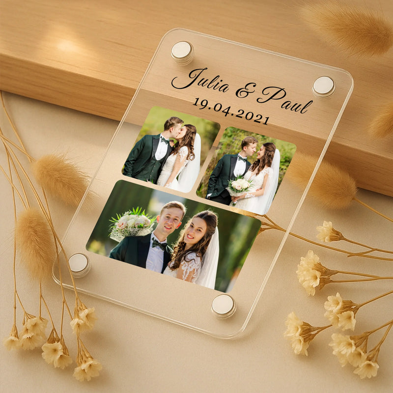 Acrylmagnet für Kühlschrank für bester Papa Geschenk personalisiert von Love & Faith