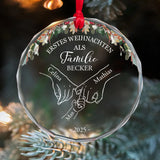 Personalisiertes Ornament zur Weihnachtszeit für die Familie Familie – Motiv 2