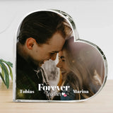 Du und Ich - Paar-Glasherz