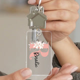 Personalisierter Acrylschlüsselahänger für dich und deine Liebsten mit Initiale von Love & Faith