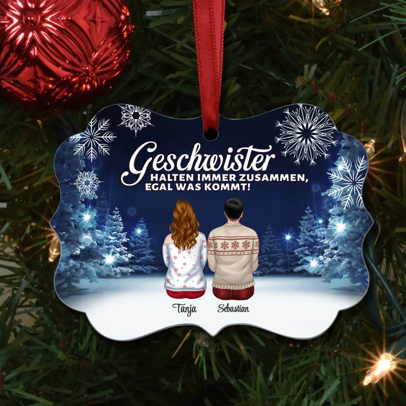 Weihnachten mit der Familie - Familien-Baumschmuck