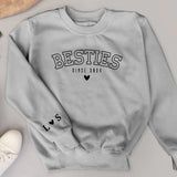 Besties forever - Personalisierter Premium Sweater für Freundinnen und Schwestern