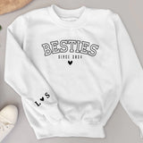 Besties forever - Personalisierter Premium Sweater für Freundinnen und Schwestern