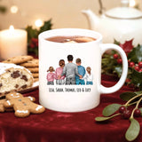 Weiße Tasse mit personalisiertem Spruch und Namen – individuelle Geschenkidee von Love & Faith