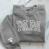 grauer Pullover personalisierbar - gefertigt von Love & Faith
