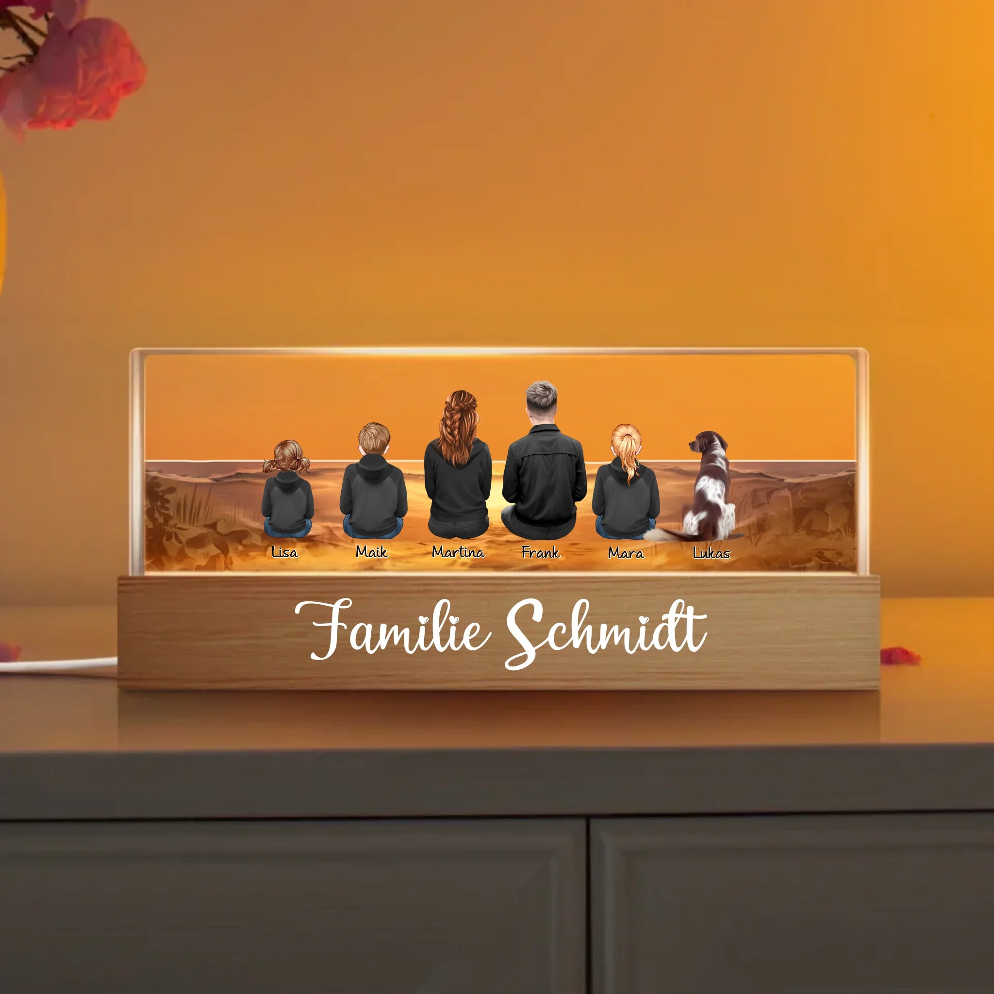 LED Night Light anlegen Acylric Plate - 20cm wide v2