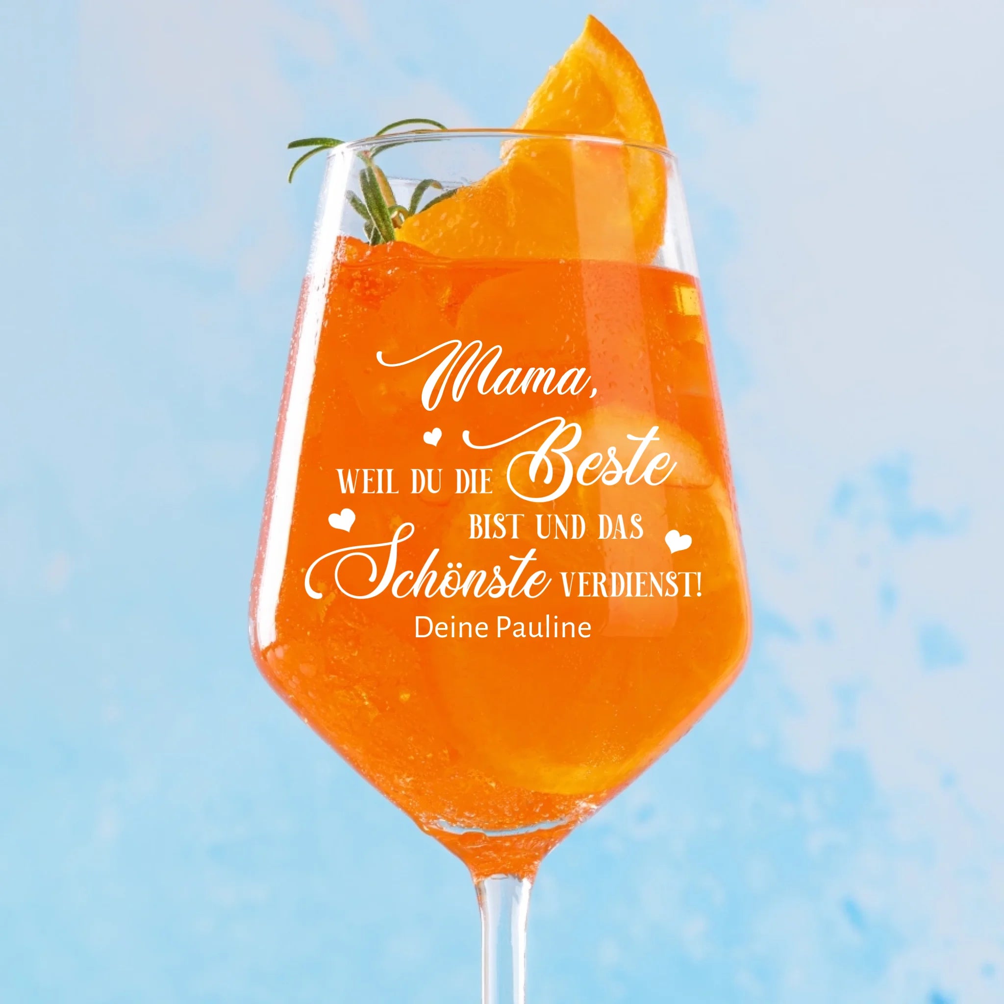 Die Beste - Eltern-Weinglas