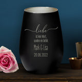 Liebe ist kein Wort - Paar-Windlicht