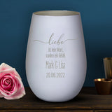 Liebe ist kein Wort - Paar-Windlicht