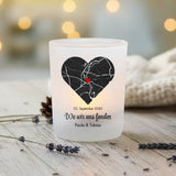 Personalisierter Teelichthalter mit Geburtsblumen personalisiert für Eltern und Großeltern von Love & Faith