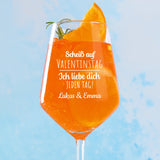 Jeden Tag - Paar-Weinglas