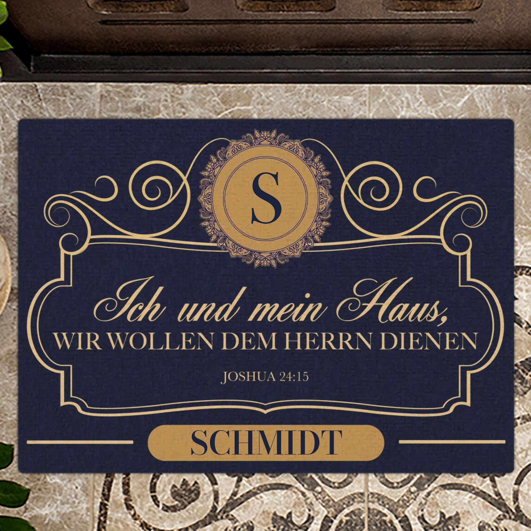 Personalisierte Fußmatte mit eigenem Design - gefertigt von Love & Faith