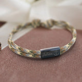 Für dich - Personalisiertes Segeltau Armband mit Namen und Symbol unisex