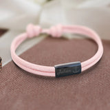 Für dich - Personalisiertes Segeltau Armband mit Namen und Symbol unisex