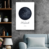 Sternenkarte - Familien-Leinwand