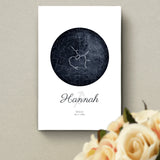 Sternenkarte - Familien-Leinwand