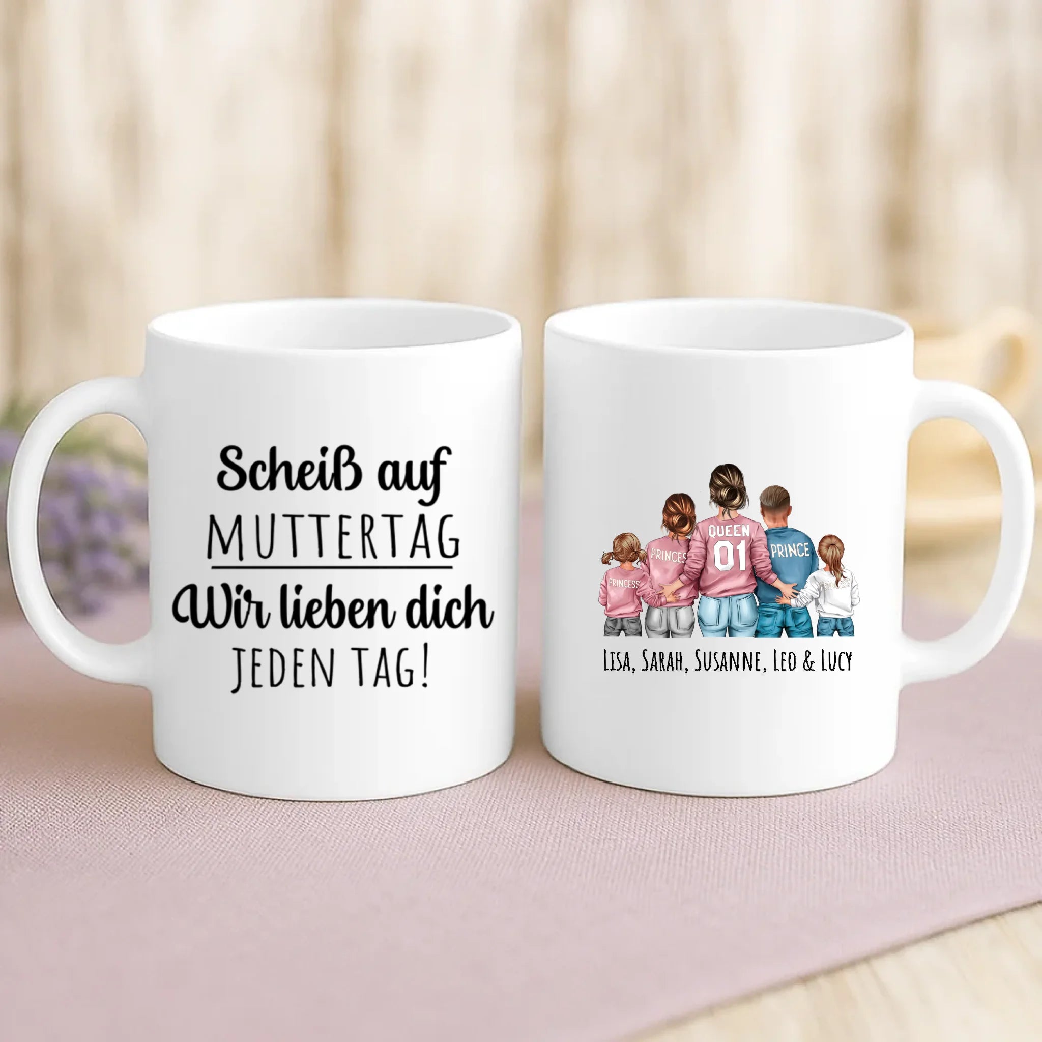 Personalisierte Tasse mit Namen für Mama – Nur Mama