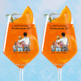 Jeden Tag – Personalisiertes Weinglas zum Muttertag und Vatertag