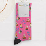 Socken mit eigenen Fotos für Papa zum Vatertag 39-42 individuell gedruckt von Love & Faith