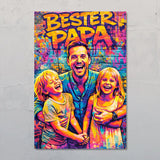 Streetart für Papa - Personalisiertes Poster mit Streeart-Effekt