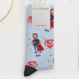Super Papa - Personalisierte Socken für Papa und Opa mit Foto