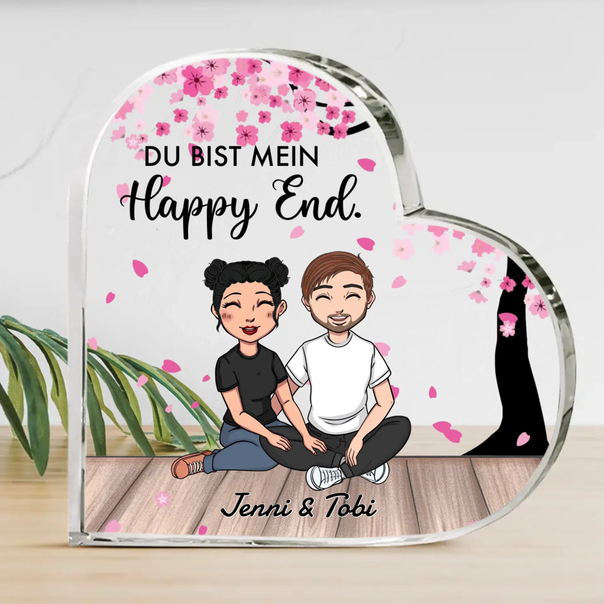 Mein Happy End (Clipart) - Paar-Glasherz