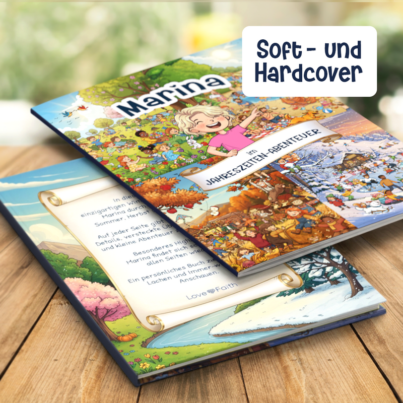 Jahreszeiten – Personalisiertes Wimmelbuch für Kinder