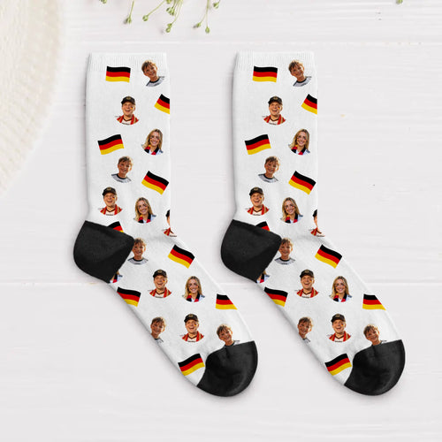 Socken mit eigenen Fotos für Papa zum Vatertag 35-38 individuell gedruckt von Love & Faith