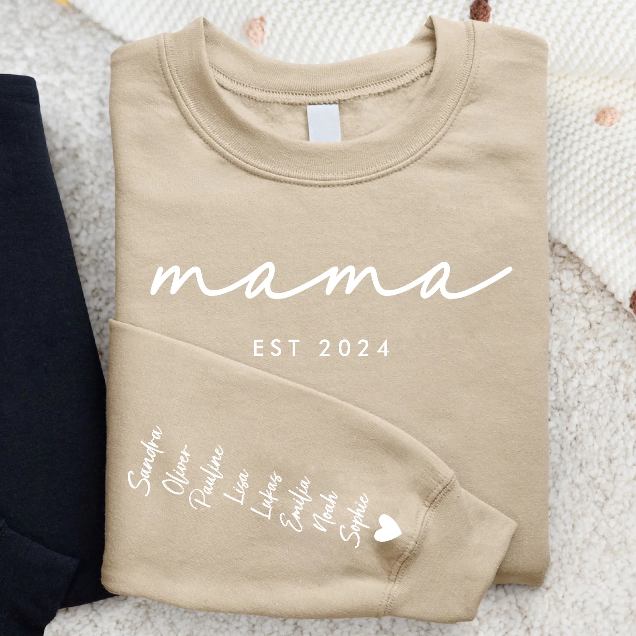 Personalisierter Sweater mit Namen für Mama – Beste Mama