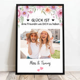 Personalisiertes Poster für Besties mit Lieblingsfoto Besties für immer – Motiv 4