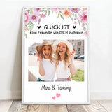 Personalisiertes Poster für Besties mit Lieblingsfoto Besties für immer – Motiv 9