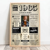Personalisiertes Poster zum 60. Geburtstag Sonderausgabe zum 60. Geburtstag – Motiv 5