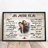 Personalisiertes Poster An meinen Schatz mit Foto für Paare – Motiv 4