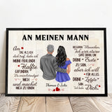 Personalisiertes Poster An meinen Schatz mit Foto für Paare – Motiv 4