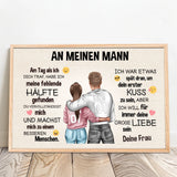 Personalisiertes Poster mit Foto für Paare – An meinen Schatz – Motiv 10