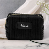 Personalisierte Kosmetiktasche aus Premium Samt für Make Up Beauty Kram – Motiv 21