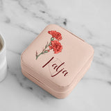 Personalisiertes Schmucketui mit Blumen und Namen Blume für Dich – Motiv 6