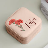 Personalisiertes Schmucketui mit Blumen und Namen Blume für Dich – Motiv 5