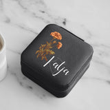 Personalisiertes Schmucketui mit Blumen und Namen Blume für Dich – Motiv 13
