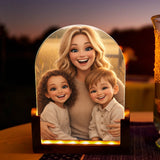 Personalisierter LED Aufsteller für Mama mit Cartoon-Effekt Cartoon Love Mama – Motiv 3