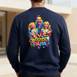 Personalisierter Sweater mit Streetart-Effekt als Backprint für Papa Streetart für Papa – Motiv 3